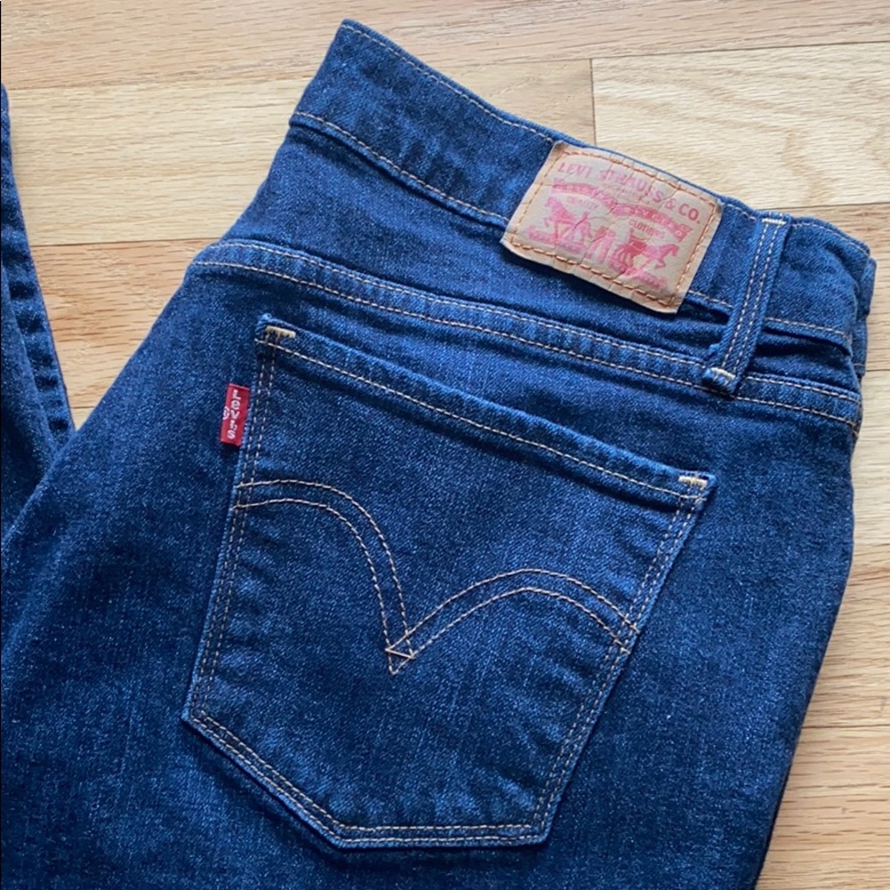 Levi’s 515 Bootcut Dark Blue Jeans | Size 12 - Picture 2 of 7